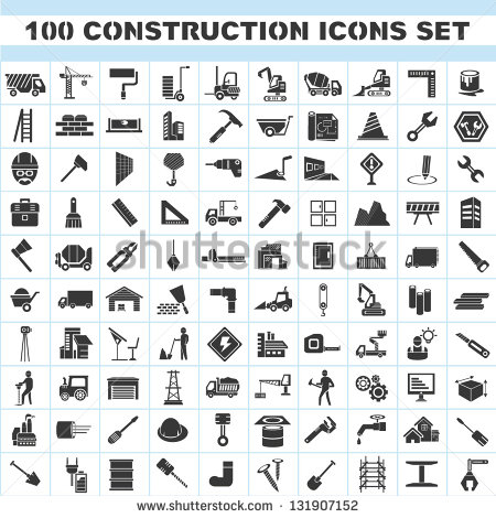 Construction Icon Set 100