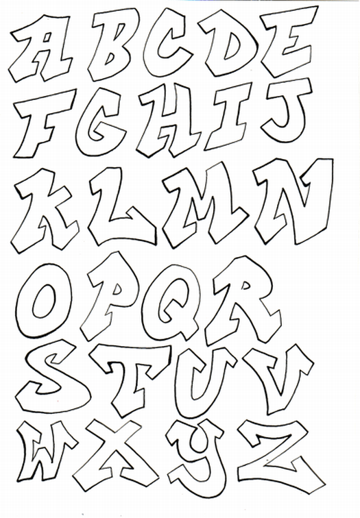 Cool Font Graffiti Alphabet Letters