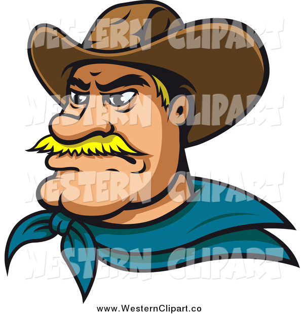Cowboy Face Clip Art
