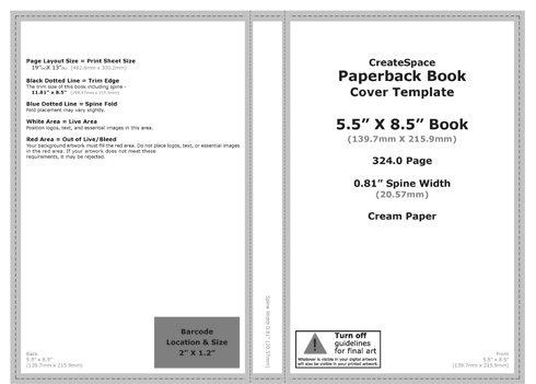 CreateSpace Book Cover Template