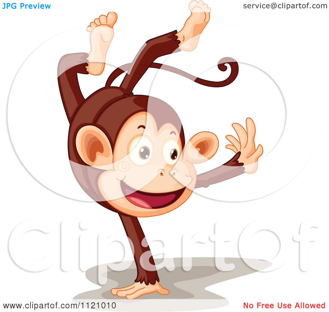 Cute Cartoon Monkey Love