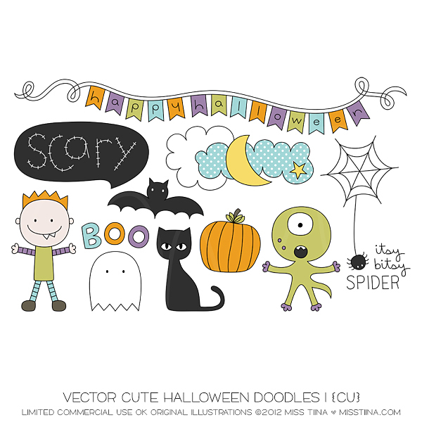 Cute Halloween Doodles