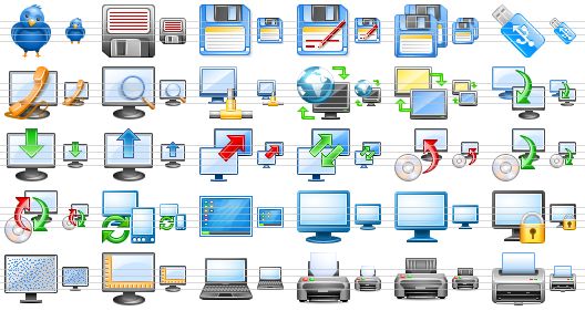 Desktop Computer Support Icons