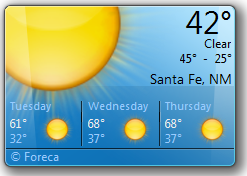 Desktop Weather Gadgets Windows 7