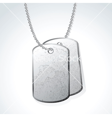 Dog Tag Vector