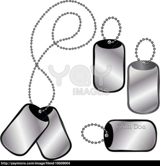 Dog Tag Vector