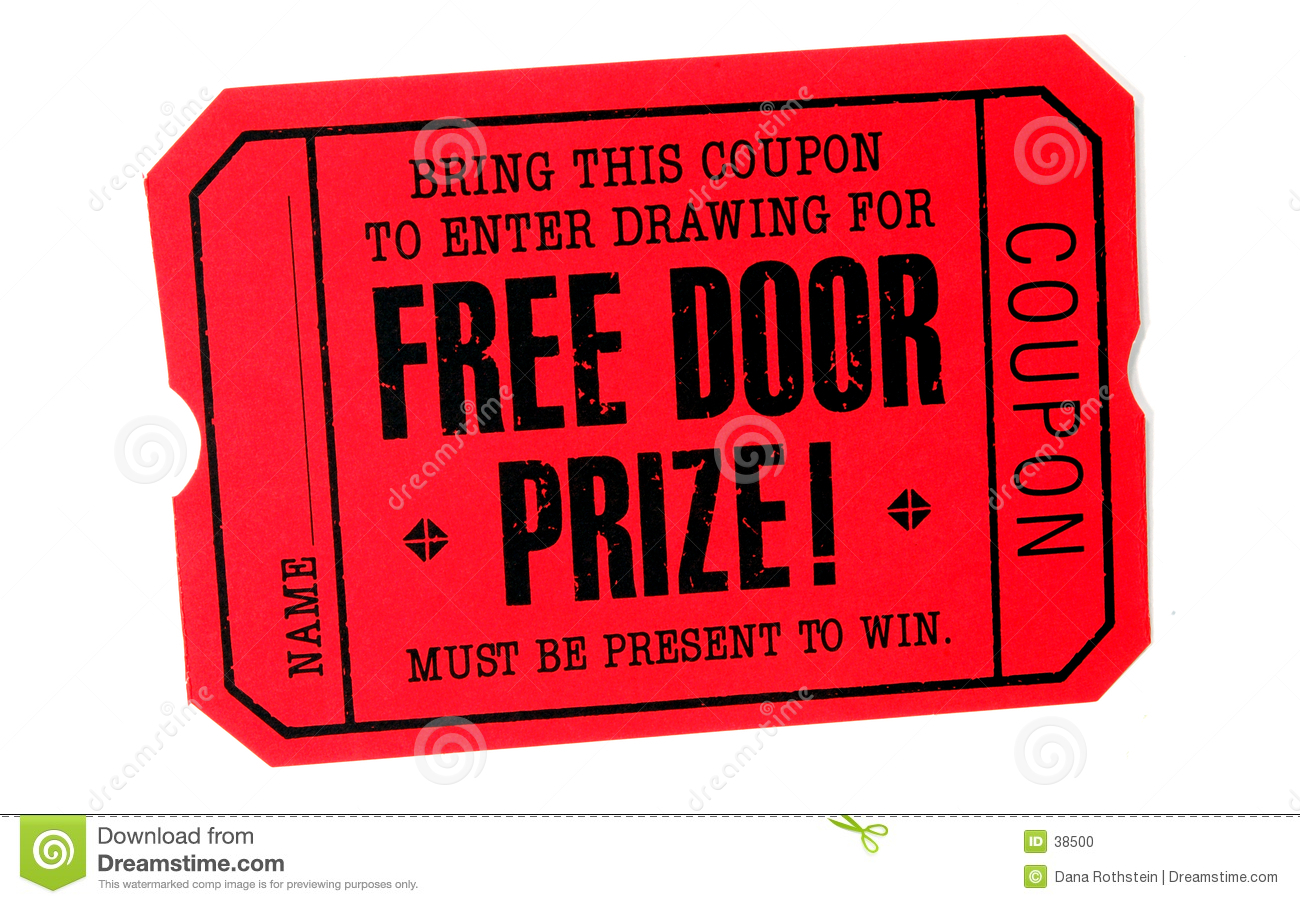 Door Prize Ticket Signs
