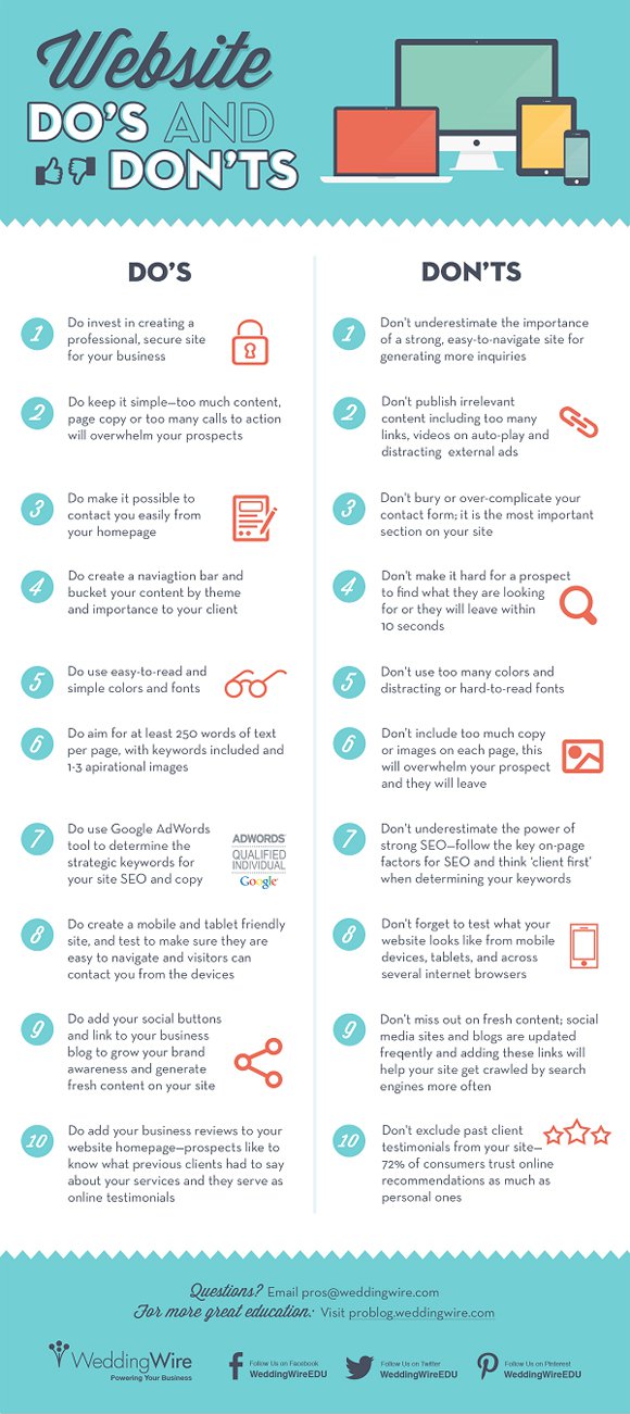 Dos and Don'ts Infographic
