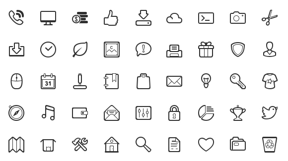 10 Simple Vector Icons Images