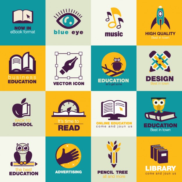 Education Icons Vector Free