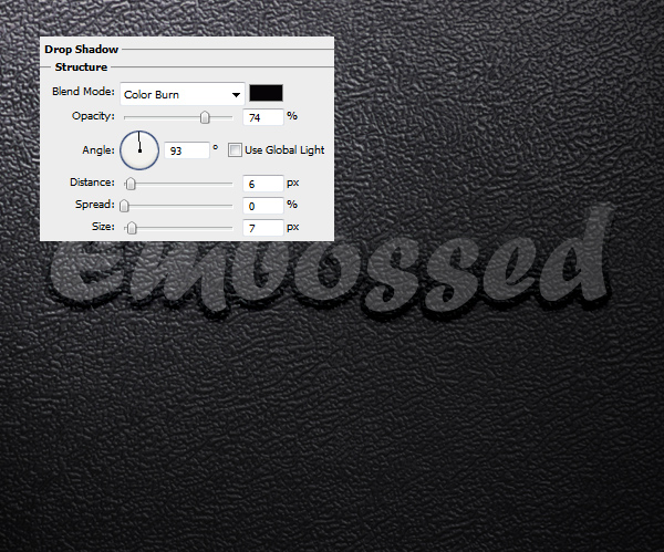 Embossed Leather Photoshop Effect