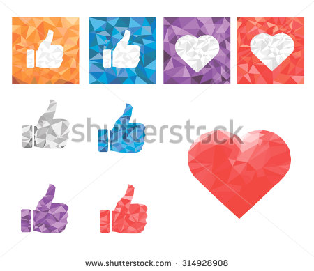 Facebook Like Icon Vector