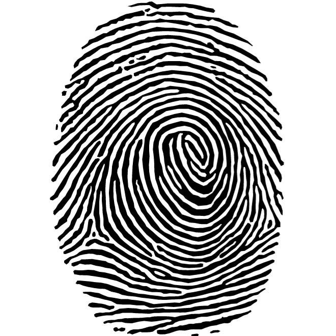 Fingerprint Print Clip Art Vector