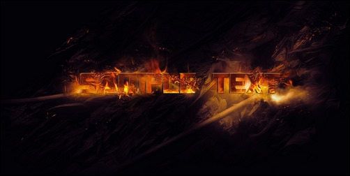 Fire Text Effect Photoshop