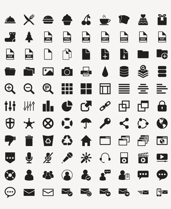 Flat Icons Vector Free