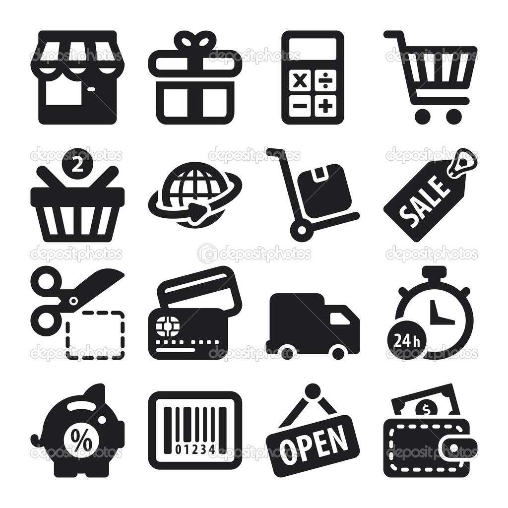 Flat Shopping Icon Vector