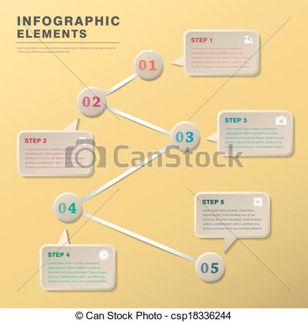 Flow Chart Infographic Vector Image