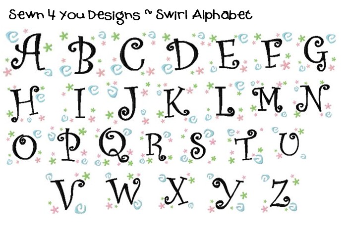 Font Design Alphabet Letters