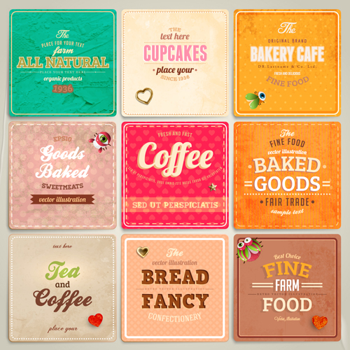 8 Food Label Vector Free Images