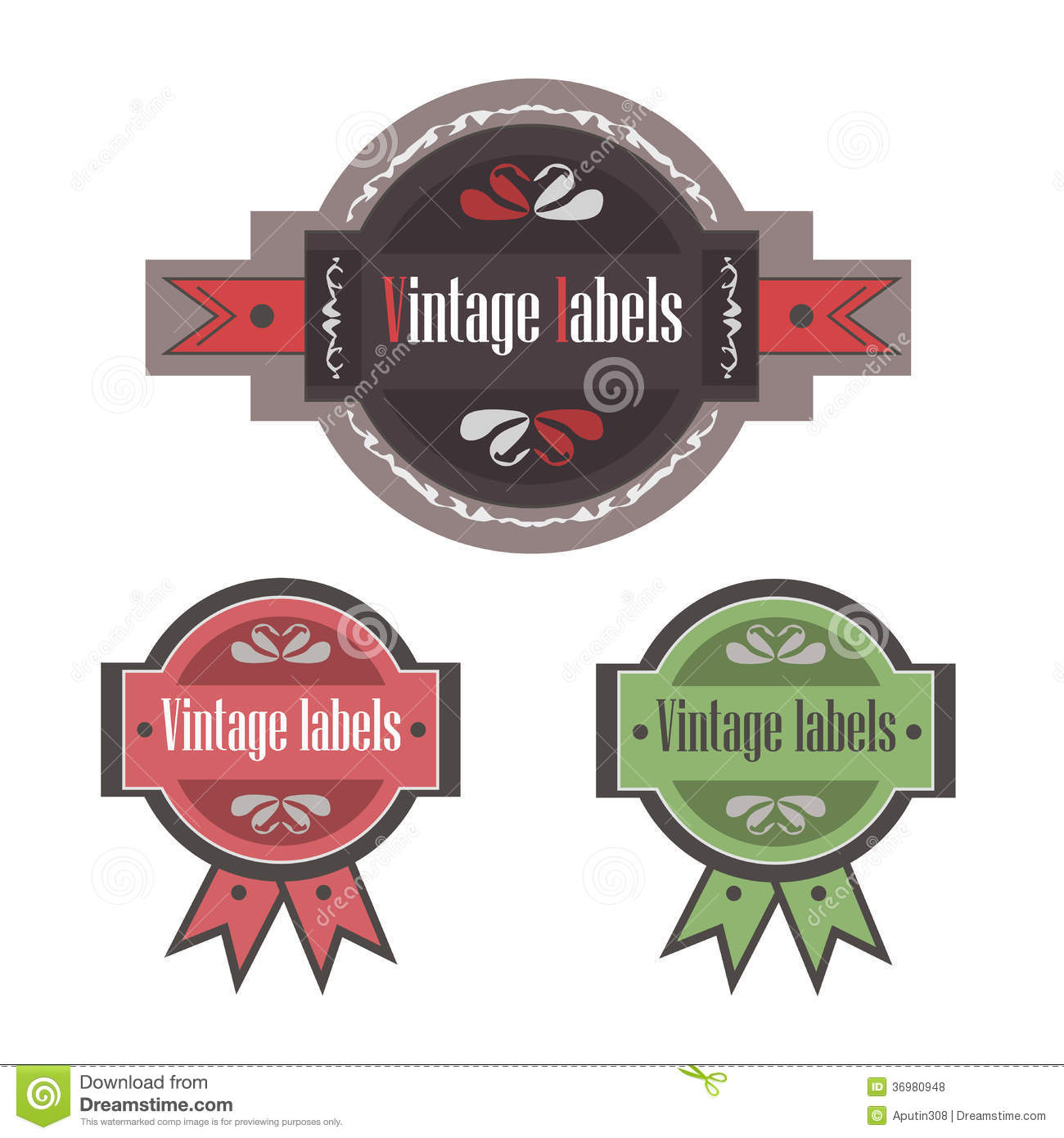 Free High Resolution Vintage Labels