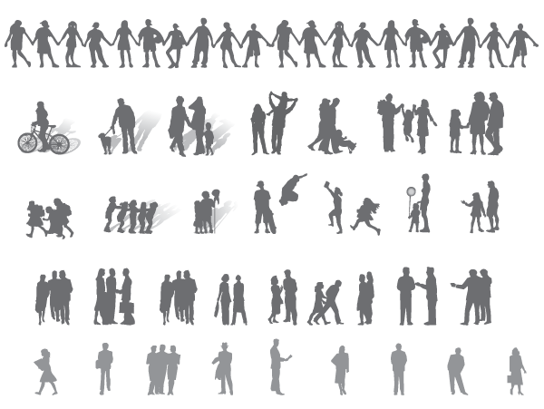 Free Human Vector Shapes