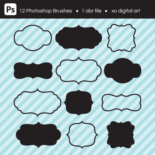 Free Photoshop Brushes Vintage Frames