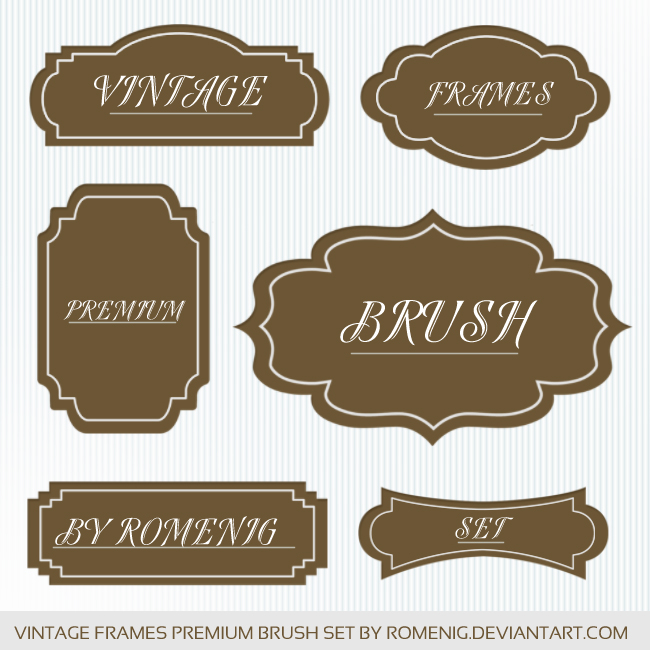 Free Photoshop Brushes Vintage Frames