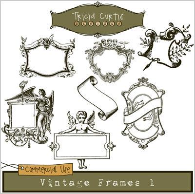 Free Photoshop Brushes Vintage Frames