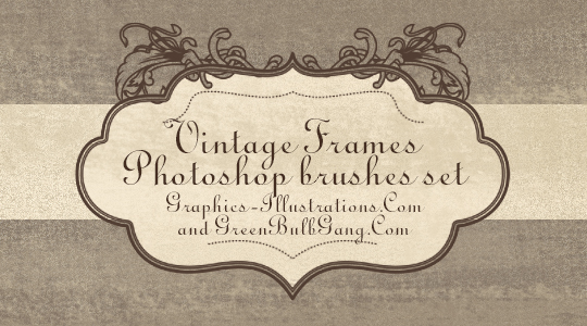Free Photoshop Brushes Vintage Frames