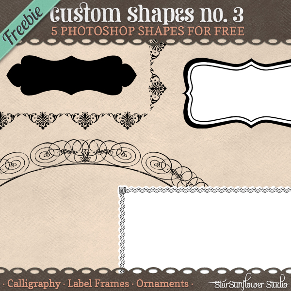 Free Photoshop Custom Shapes