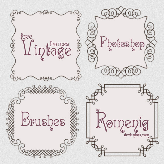 Free Photoshop Frame Brushes