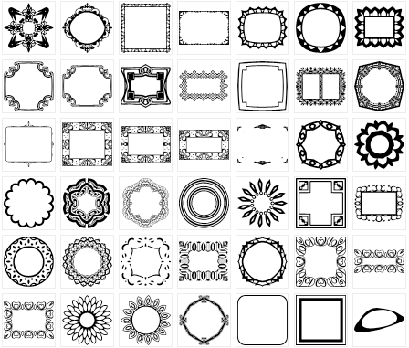 Free Photoshop Frames and Shapes