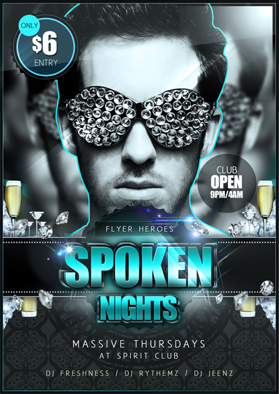 Free Psd Party Flyer Template