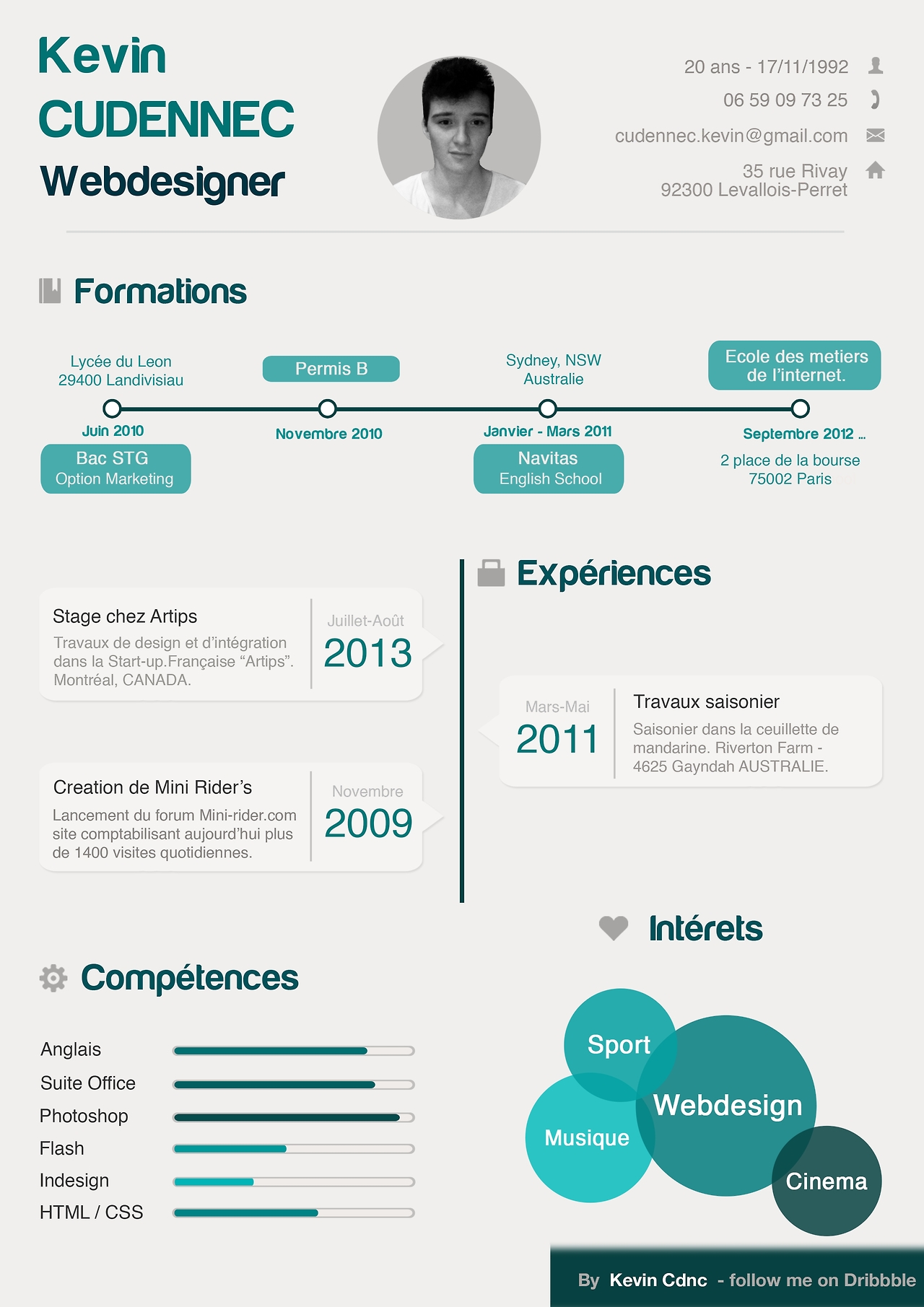 Free Resume Infographic Template