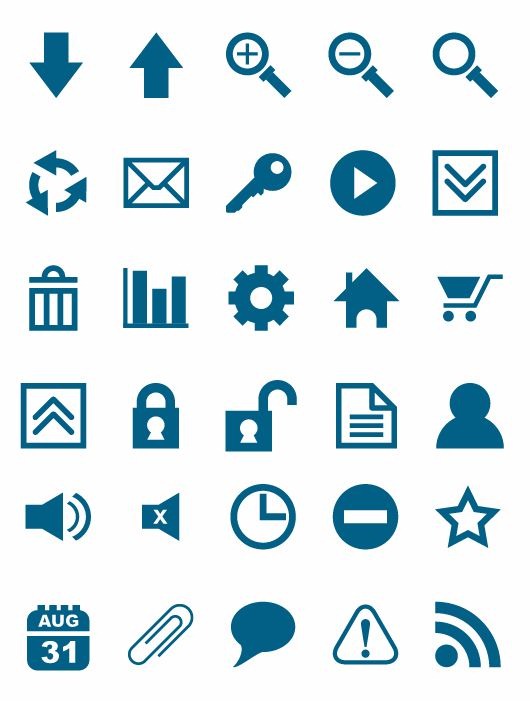 14 Vector Web Icons Set Images