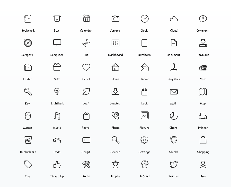 Free Vector Icons Set