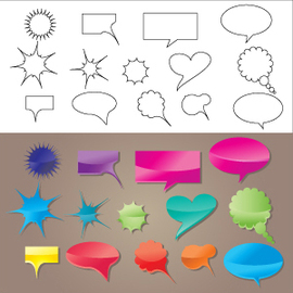 Free Vector Speech Bubbles