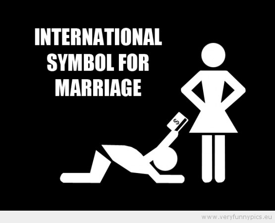 Funny International Symbol for Marriage