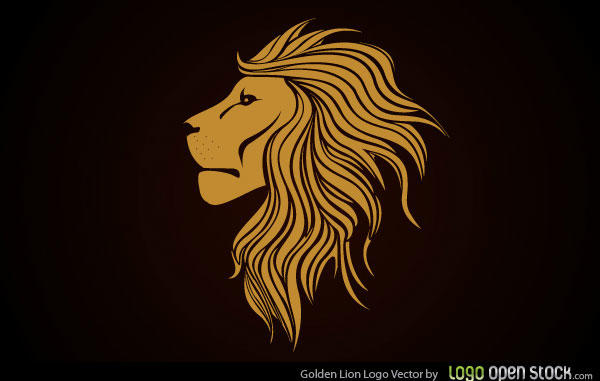 14 Golden Lions Vector Images