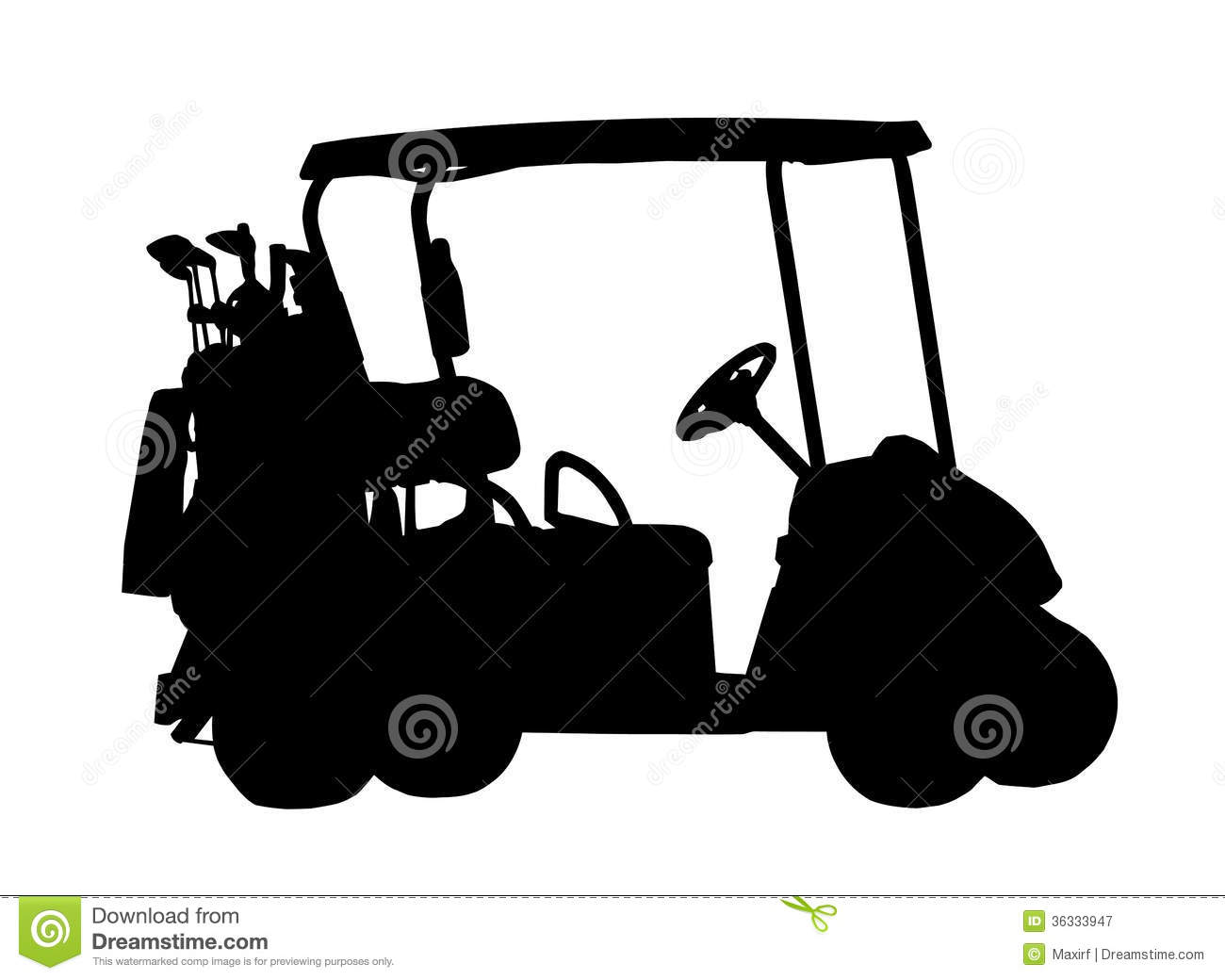 Golf Cart Silhouette