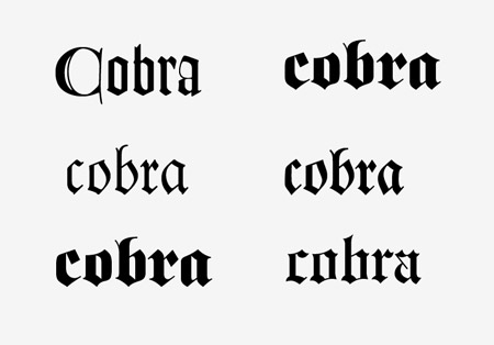 Gothic Tattoo Lettering Fonts