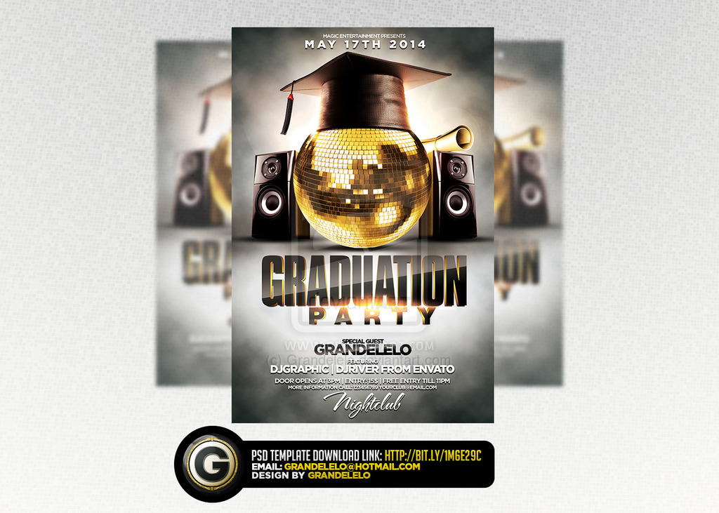 Graduation Party Flyers Templates