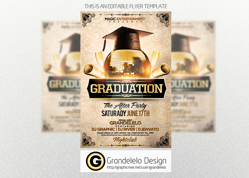 Graduation Party Flyers Templates