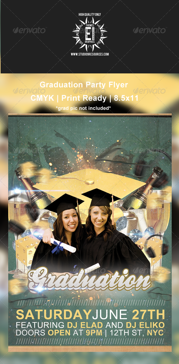 Graduation Party Flyers Templates