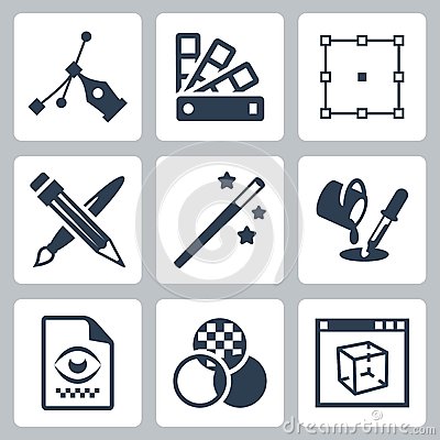 Graphic Design Vector Icons Graphic Design Vector Icons