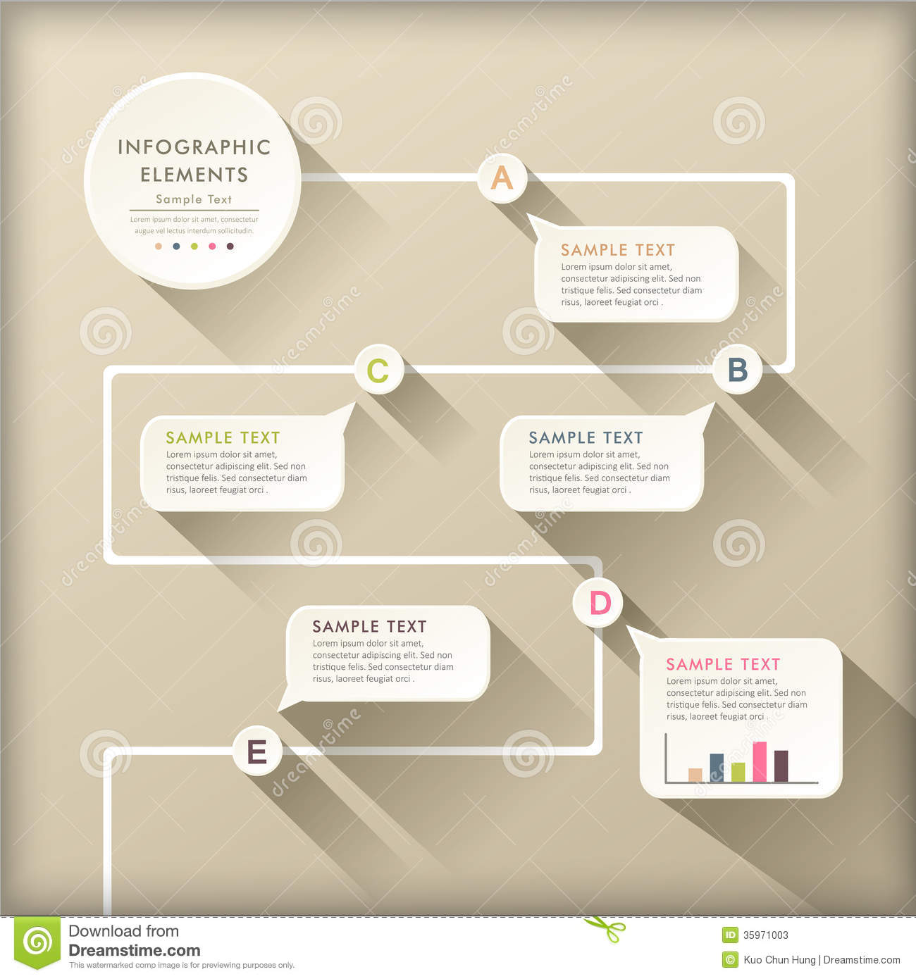 Graphic Flow Chart Infographic