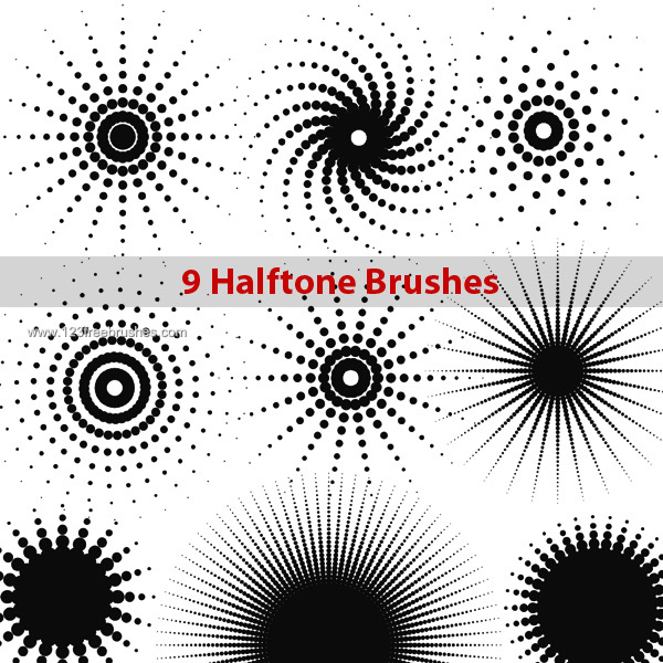 Halftone Photoshop Brushes Free