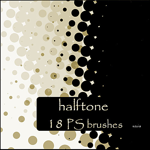 Halftone Photoshop Brushes