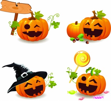 Happy Halloween Pumpkin Vector