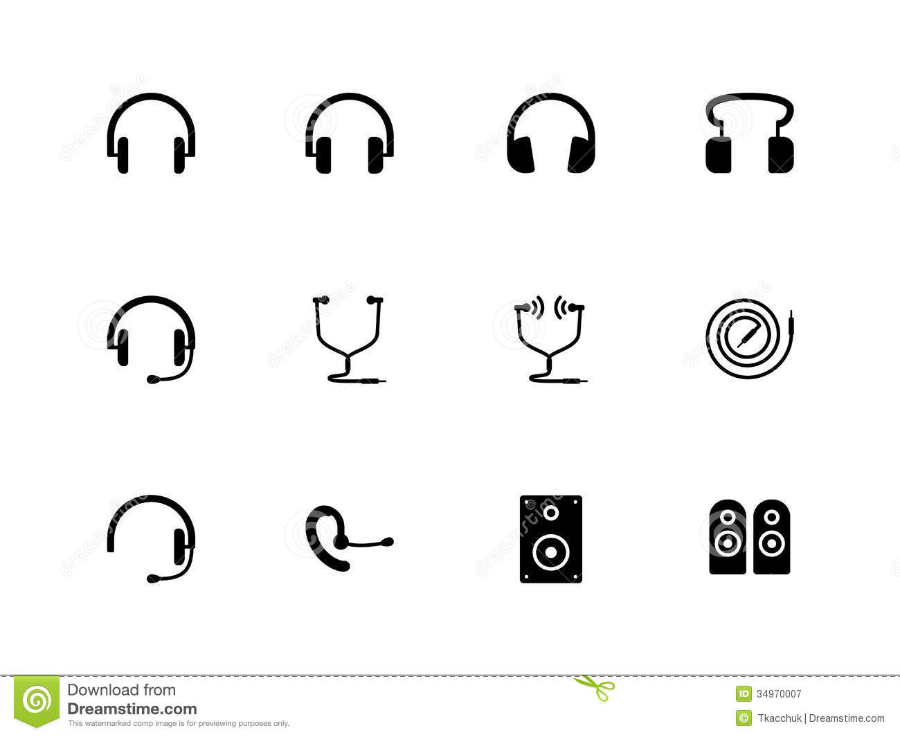 Headphones Icon Vector Free